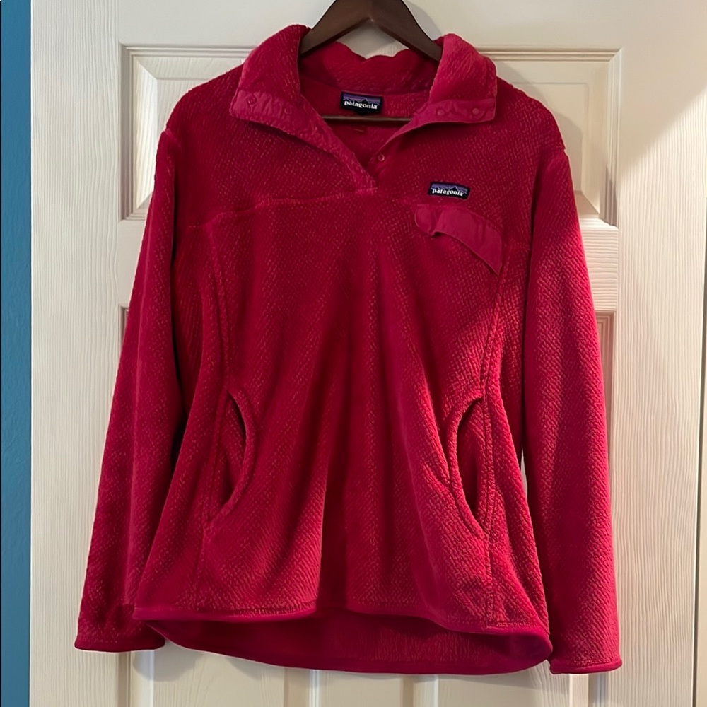 Patagonia Fuchsia Re-Tool Snap Pullover